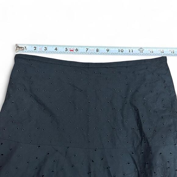 Appraisal Women’s Floral Eyelet Maxi Skirt Size 8 Asymmetrical Patchwork Boho - Picture 4 of 6